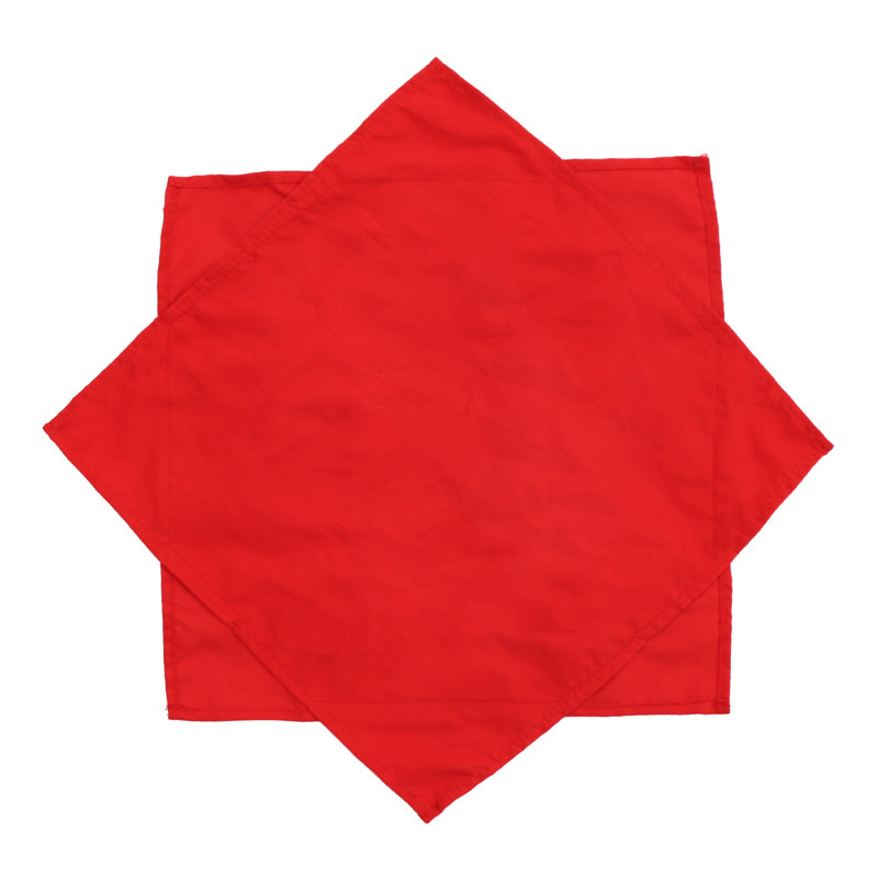 Northeast Yangko and Errenzhuan cotton dance, examination handkerchief, octagonal scarf, pure cotton silk, bright red dance handkerchief.