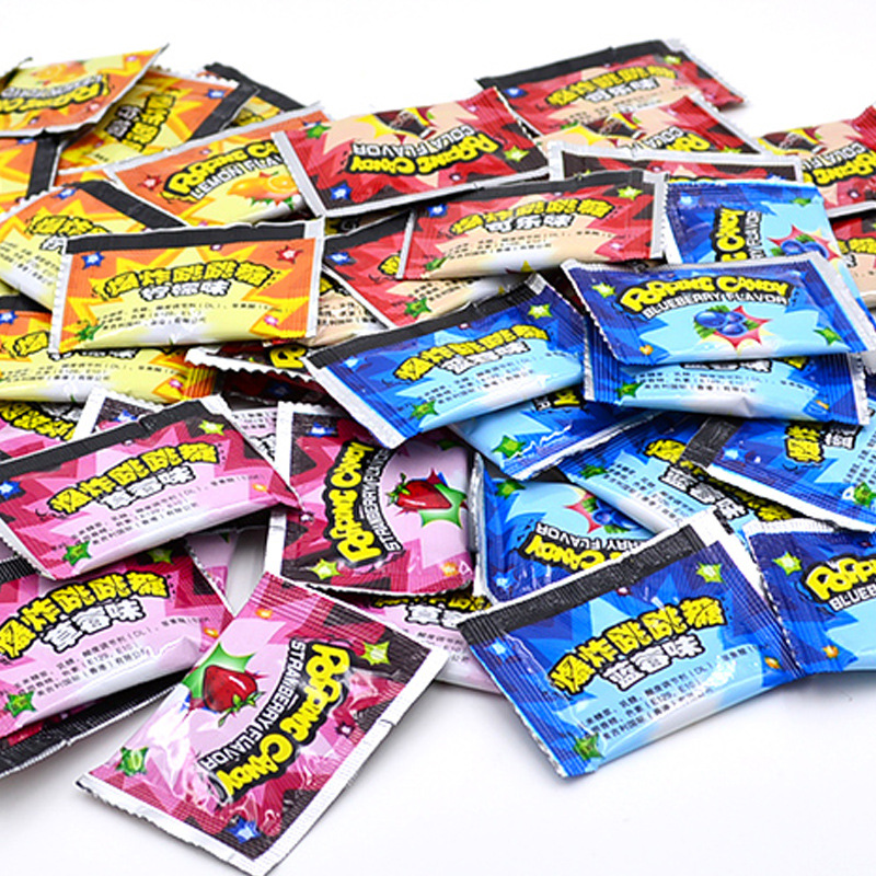 80 Reminiscence food Popping candy bulk 500g Sugar explosion interest Mixed flavor candy snacks wholesale