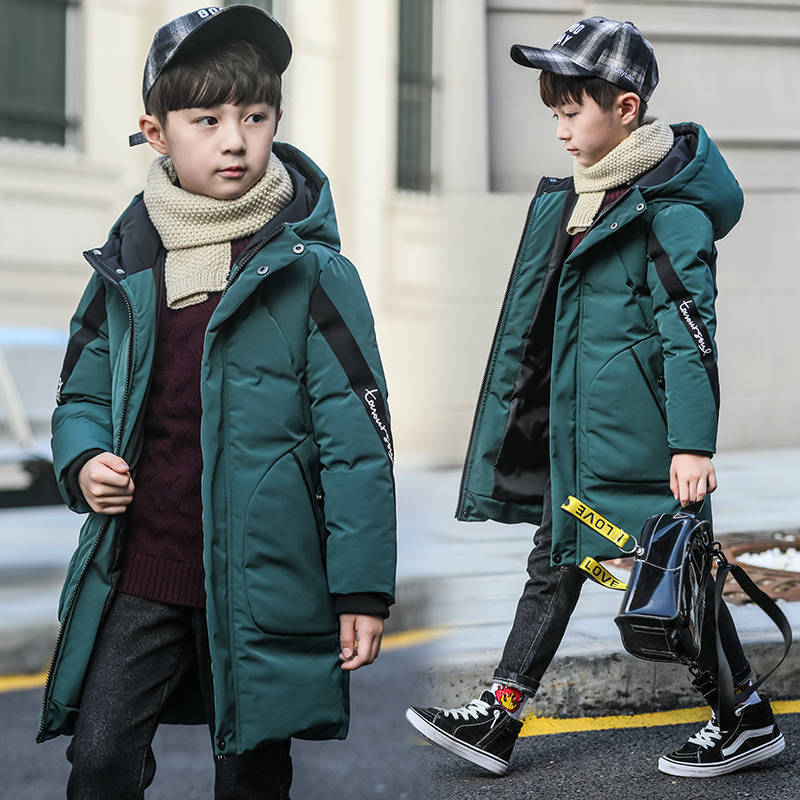 Ropa para niños Abrigo acolchado de algodón de invierno para niños 2023 Abrigo acolchado de algodón de longitud media para niños Abrigo acolchado de algodón engrosado para niños