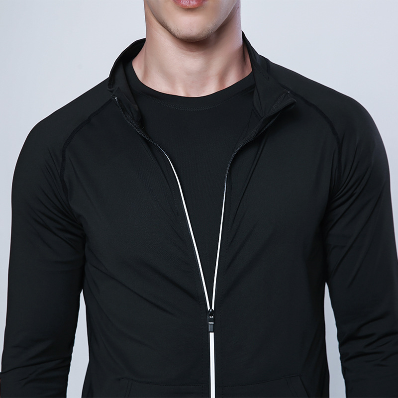 2020 summer new pattern man motion suit Quick drying Fitness wear Tights Easy leisure time suit Four piece suit