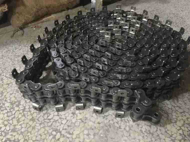 4分双排弯板链条3分5分6双边弯板带耳朵 包装机双耳链条08B10A12A