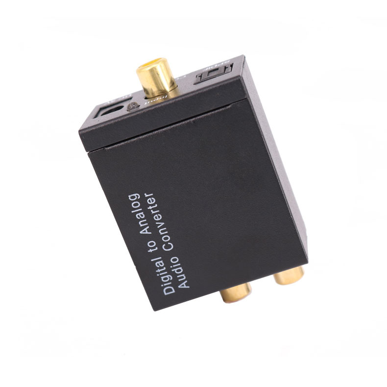 3.5mm interface digital to analog fiber to analog left and right channel headphone jack coaxial audio converter