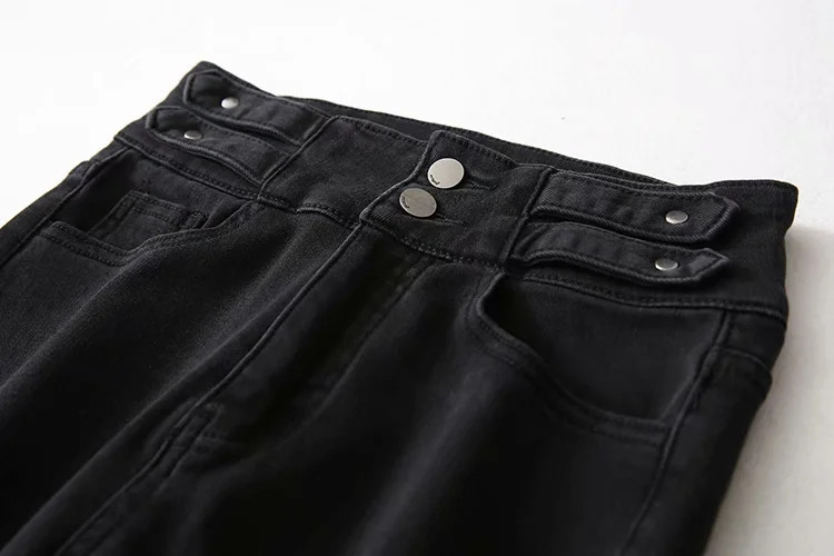 high-waist slim stretch inner fleece jeans NSLD13772