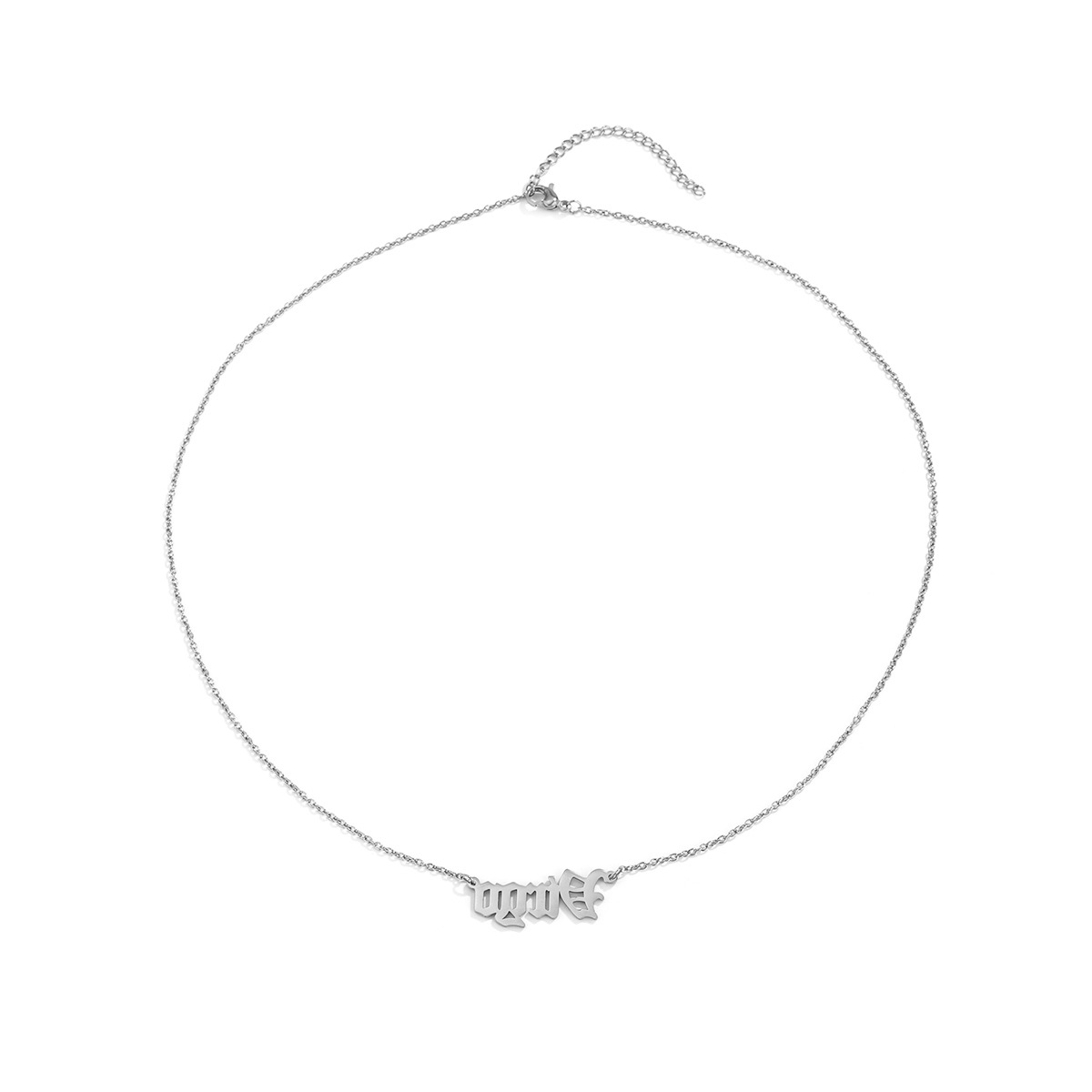 Europe Et En Amérique Croix Frontière Ornement Créative Personnalité À La Mode Femmes Douze Constellations Collier De Mode Simple Clavicule Collier En Acier Inoxydable display picture 1