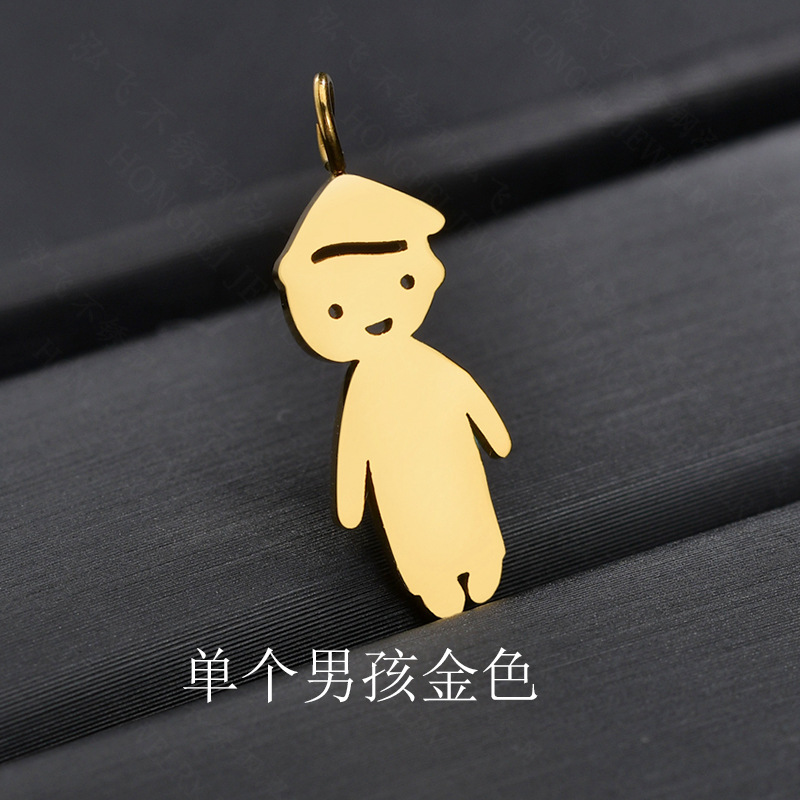 Personality Boy Girl Necklace Stainless Steel Diy Free Combination Lettering Good Friend Family Necklace Wholesale Nihaojewelry display picture 7