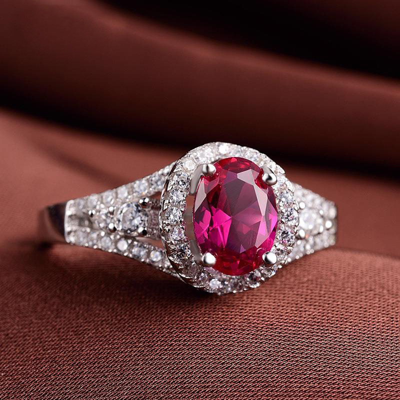 Elegant tourmaline one size ring with zircon