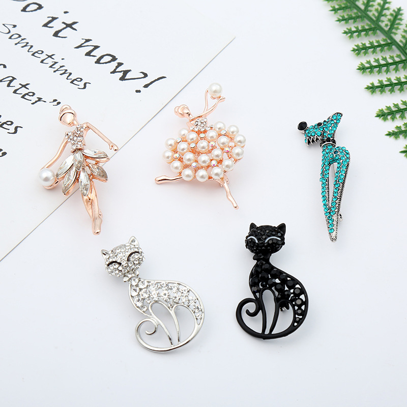 12g Weight Brooches Classification Casual, Date, Shopping Occasion Alloy Material Animal Pattern All Seasons Season Unisex Gender Enamel Design Elegant, Retro, Lady Style Elegant Retro Lady Pin Animal Alloy Enamel Unisex Brooches 无