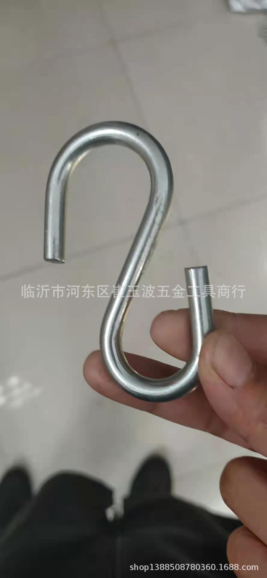厂家供应多规格镀锌s型铁钩 装饰用s型挂钩 可加工定制 3mm-8mm|ms