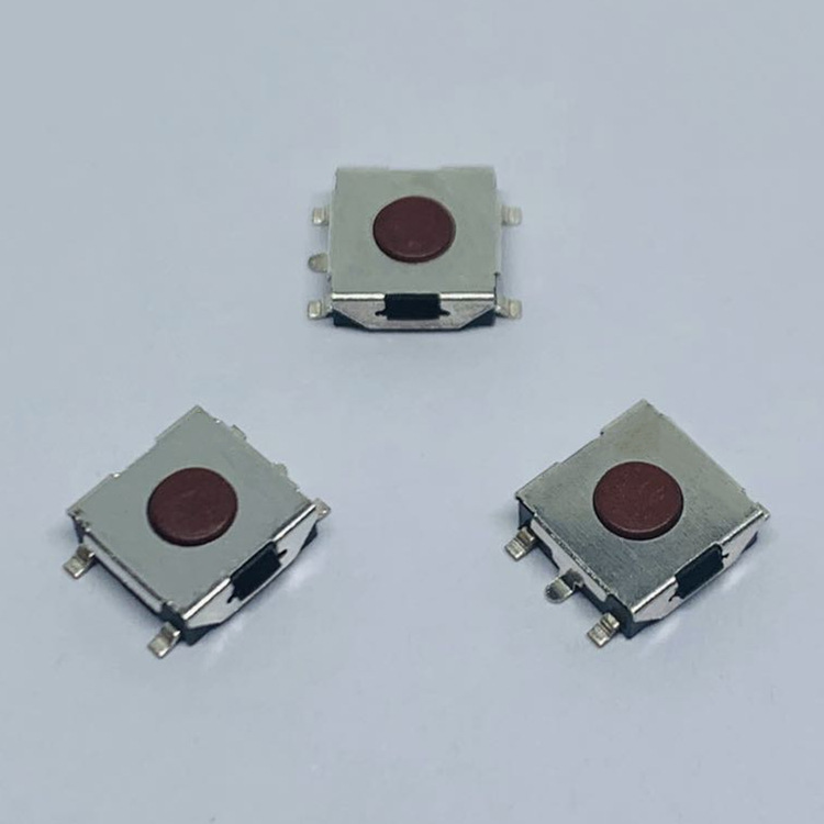 高品质6*6*2.5贴片轻触开关 6*6五脚轻触开关 贴片按键6*6 耐高温