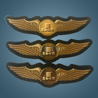 高分子航空徽章保安臂章PVC工作服肩牌舞台演出袖标服装辅料定制