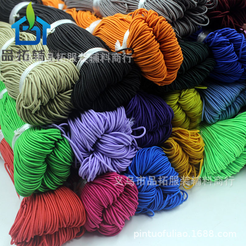 Import elastic strap, woven bracelet, 1.2mm