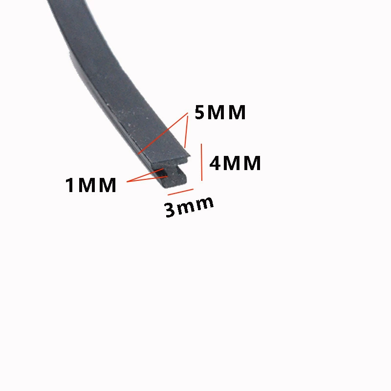 Уплотнительная лента силиконовая резина Бытовая полоса для дверей и окон H-образная фурнитура строительные материалы кромка нестандартная на заказ I-образная