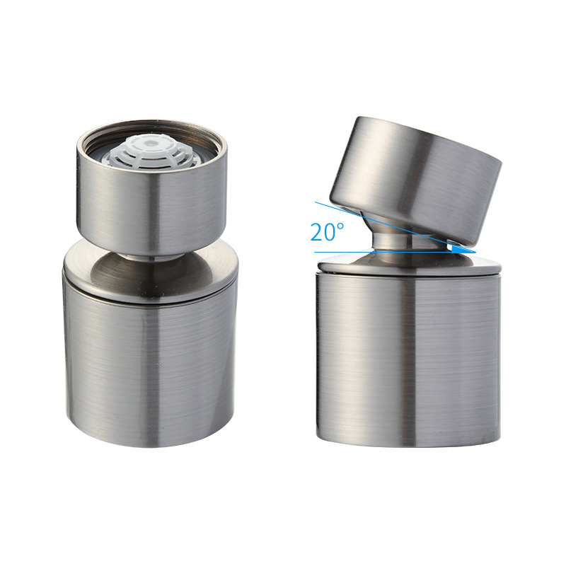 厂家直供起泡器防溅防洒不锈钢拉丝万向起泡器厨房水龙头水嘴批发