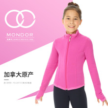 加拿大MONDOR花样滑冰训练服装表演服加绒Polartec厚儿童女童318