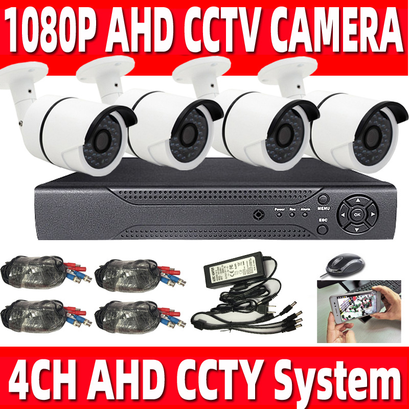 CCTV Security Outdoor 4CH AHD Camera System 4pcs 960P 1.3MP