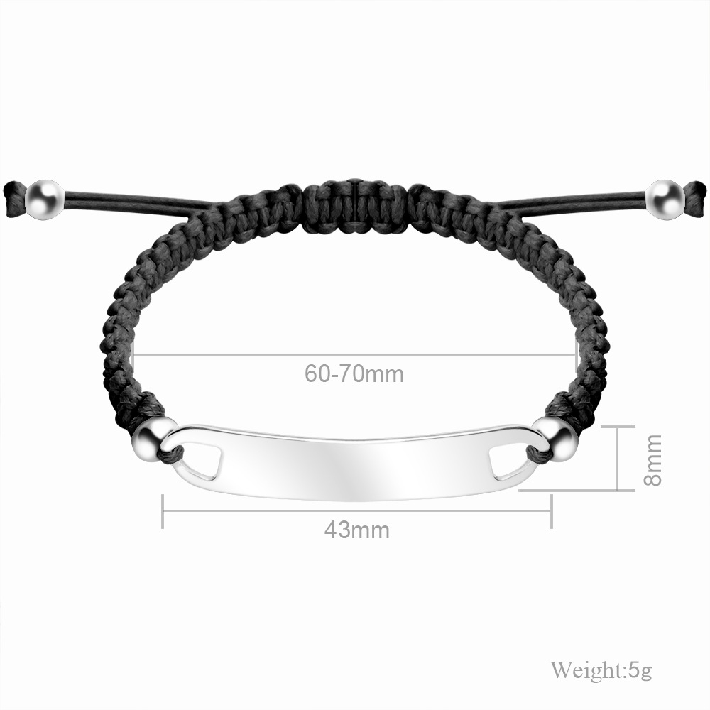 Simple Style Solid Color Stainless Steel Bracelets Knitting Stainless Steel Bracelets