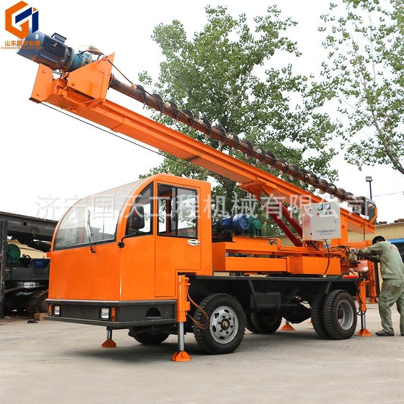 厂家生产农用小型地基钻眼机 6米10米房屋地基打桩机价格