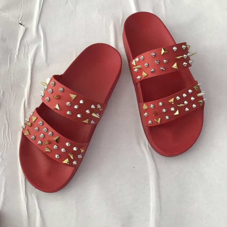 metal rivet sandals Nihaostyles wholesale clothing vendor NSYBJ71255