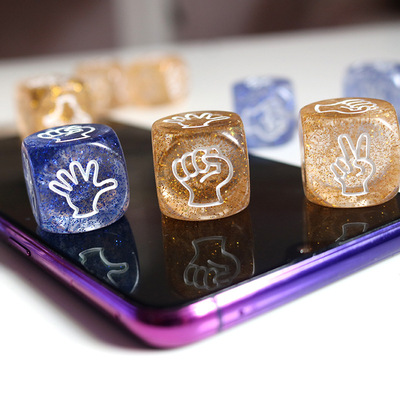 resin carving Mora dice Stone scissors cloth dice Mora interest Sieve KTV Bar Games
