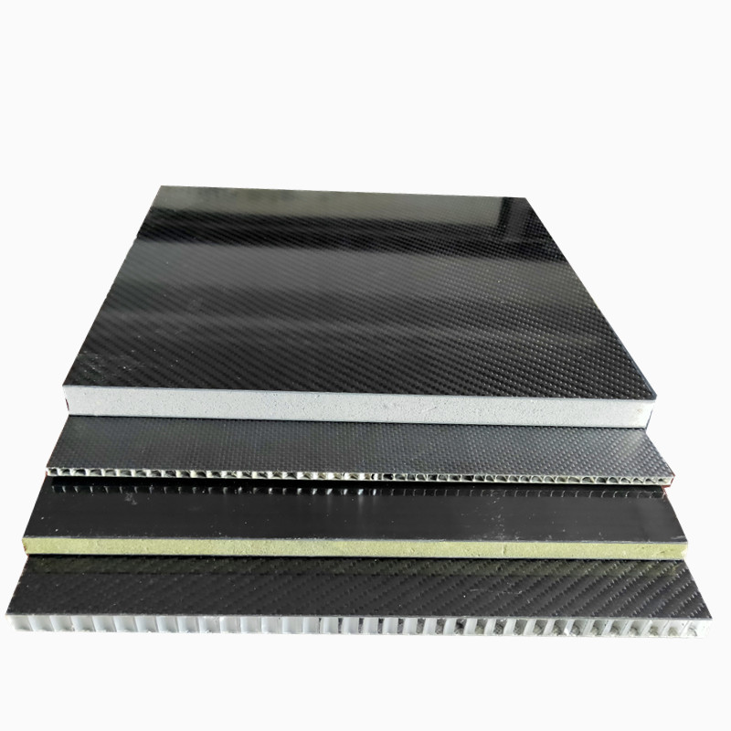 定制碳纤维三明治板PVC碳纤维夹芯板碳素钓台板碳纤维复合板
