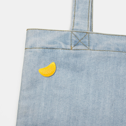 Orange Blossom Pin for Women, Cute Japanese Style Badges, Neck Decorative Creative Versatile Underwire Pin, Anti-Slip Fastener, Accessory Matching