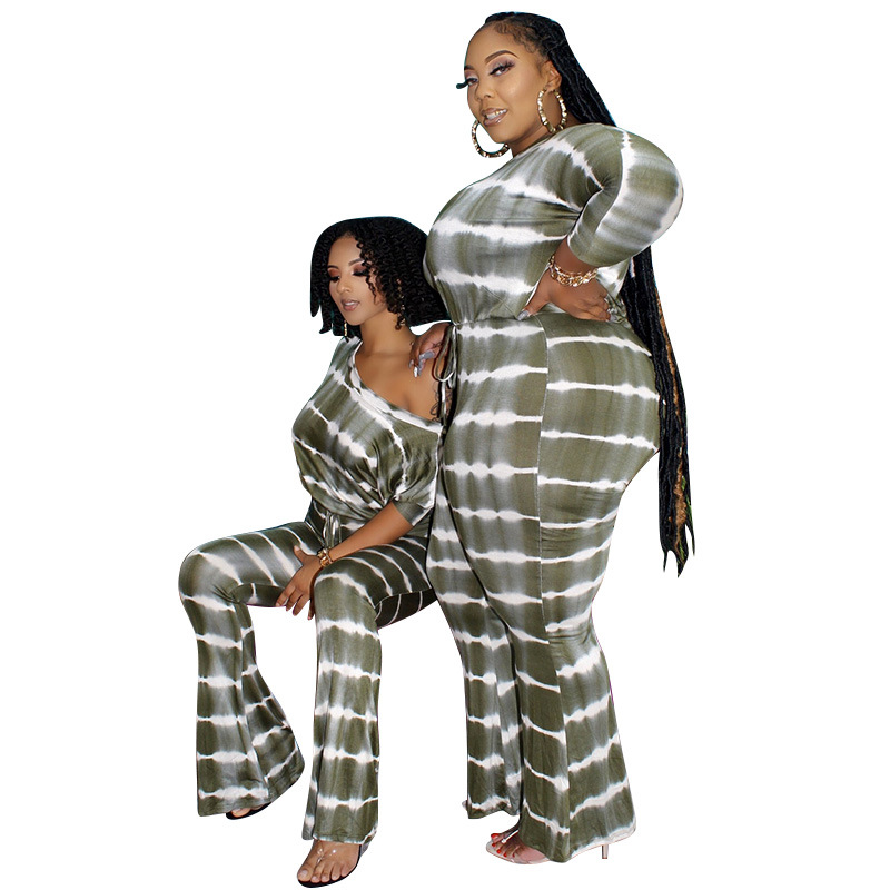 Commute Stripe Polyester Rib-knit Jumpsuits display picture 2