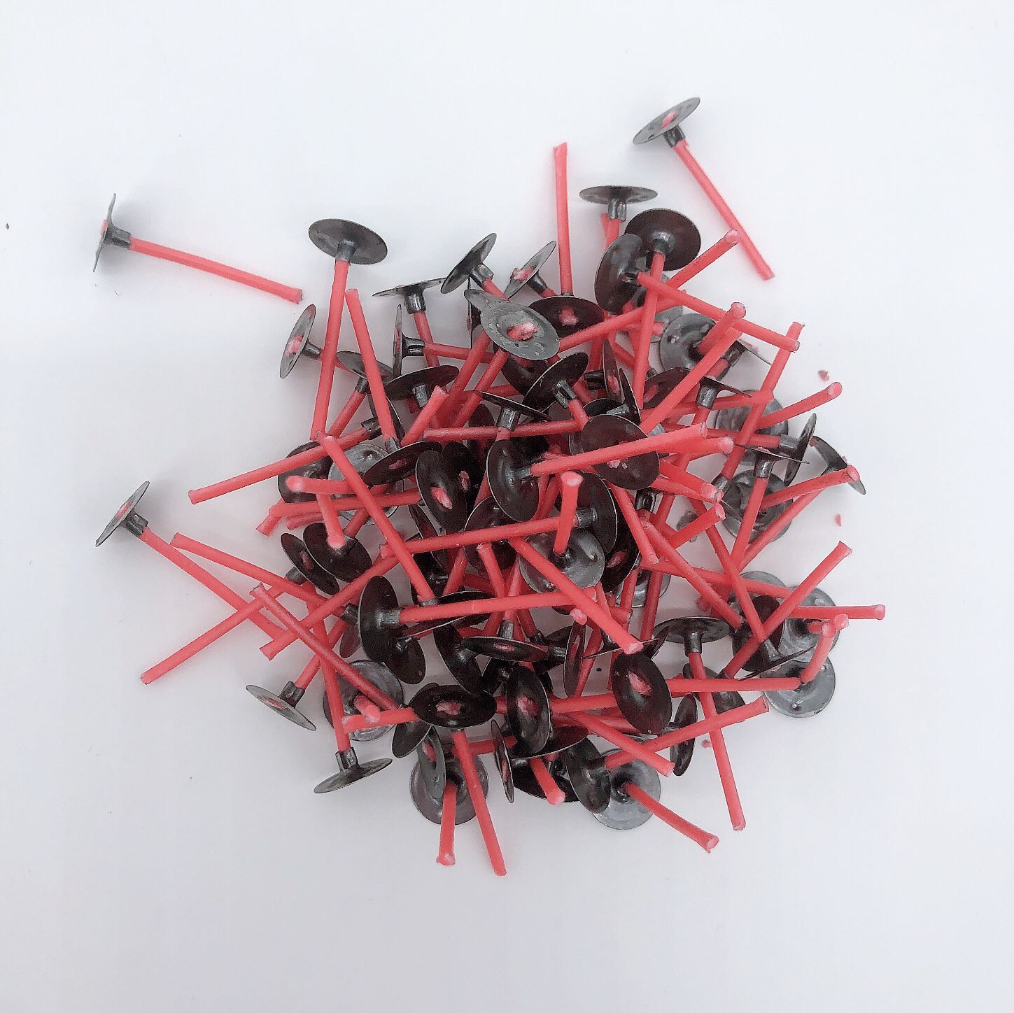 100根装21股红色蜡烛灯芯线 Red candle wick 8CM/9CM/10CM/12CM
