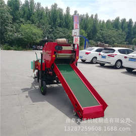 牛饲料打捆包膜一体机 供应湖北圆捆包膜机 圆捆青贮包膜机图片