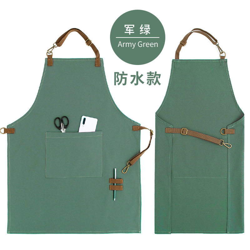 Cocina anti-fouling delantal casa de moda de las mujeres lindo estilo japonés coreano falda adultos overoles logotipo impreso de los hombres