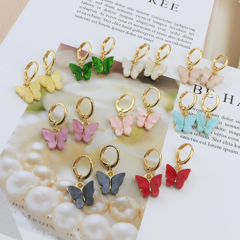 Fashion Butterfly Arylic Plating Women's Earrings 1 Pair display picture 4