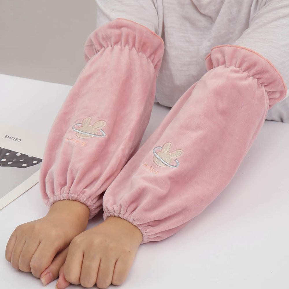 Autumn and winter Korean Edition Plush have more cash than can be accounted for Sleeves adult Sleevelet Down Jackets Sleeve head student Sleeves lovely Sleeves