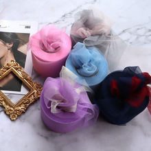 厂家直销12㎝宽纯色网眼网纱头花帽花鞋花蝴蝶结配件DIY发饰材料