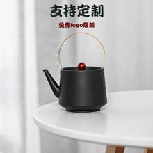 复古功夫茶具家用陶瓷茶壶日式提梁壶蜡烛温茶壶泡茶单壶个性定制