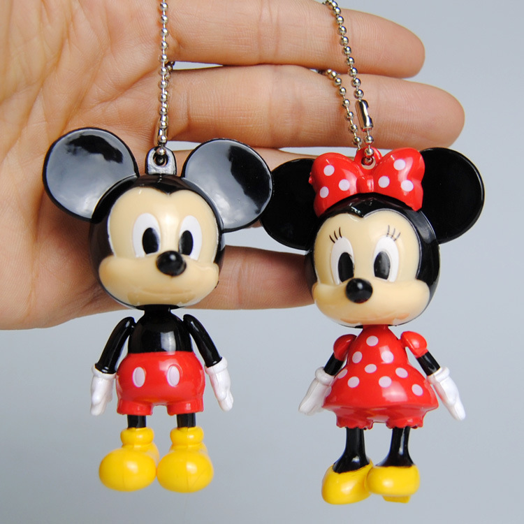 ins Mickey Mouse keychain movable doll Cartoon Donald Duck Daisy movable doll bag pendant