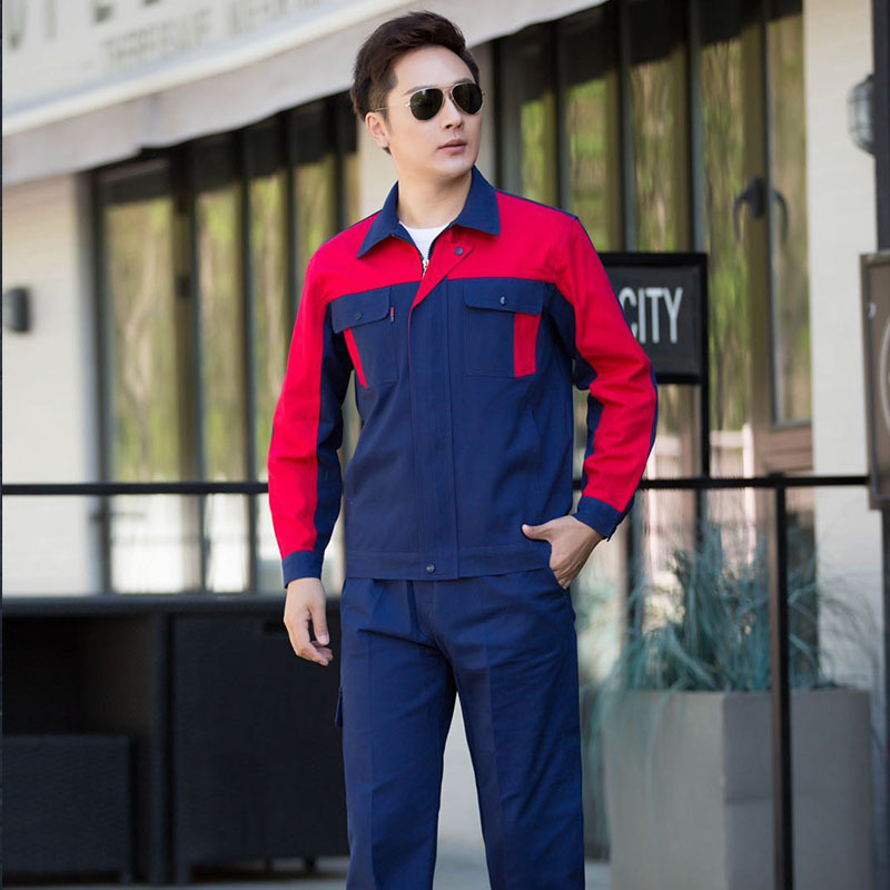秋冬款工作服套款全棉男女安全防护服工厂车间工装套装