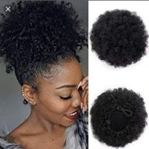 Hot European and American style African fashion caterpillar hair bun natural fluffy wig bun ponytail manufacturer wholesale