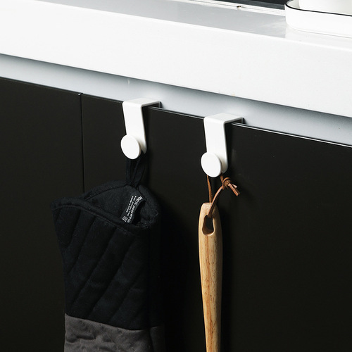 2020 new style 2-pack Japanese-style multi-functional nail-free and traceless cabinet door rear hooks 2-pack wish foreign trade