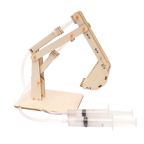 Tech small hydraulic excavator DIY science experiment materials for primary and secondary schools science education small inventions