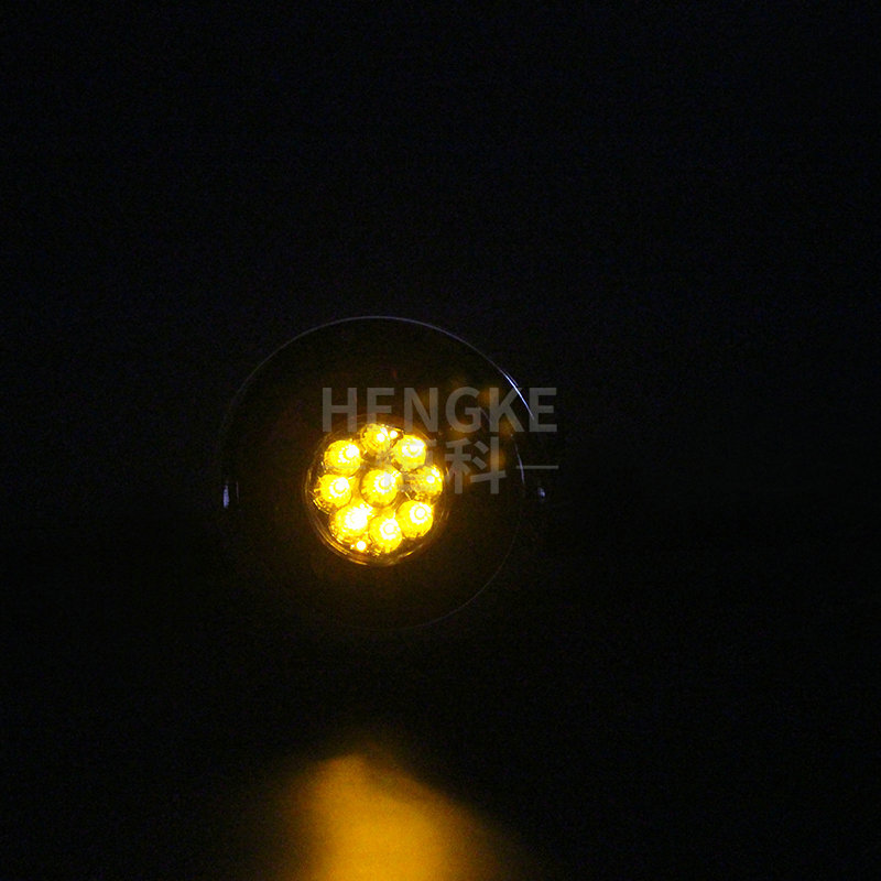 AliExpress Amazon 19LED taillight independent station plastic taillight YD-19-type electroplating ring two-color round light