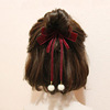 children Hairpin velvet bow Spring Jewelry Little Girl Flower 2020 new pattern new year Rabbit Hair ball