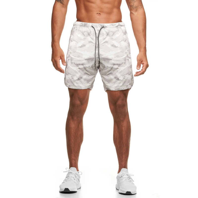 Fitness Dog New Camouflage Sports Shorts Men's Elastic Quick-Drying Breathable Pants Running Squat Training Pants