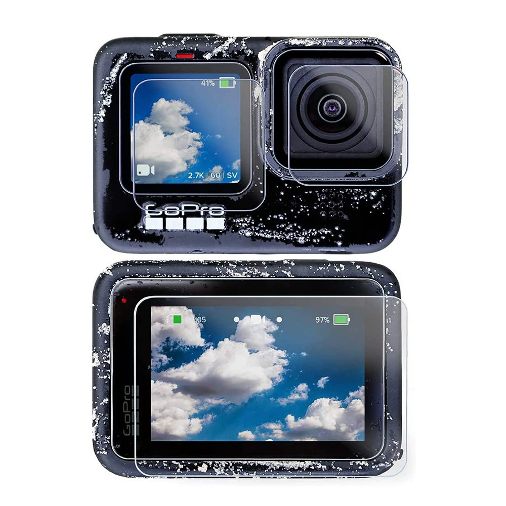 Закалённая плёнка для GOPRO9, защитное стекло для Hero9, противоударное, противоцарапное, водонепроницаемые аксессуары для спортивной камеры