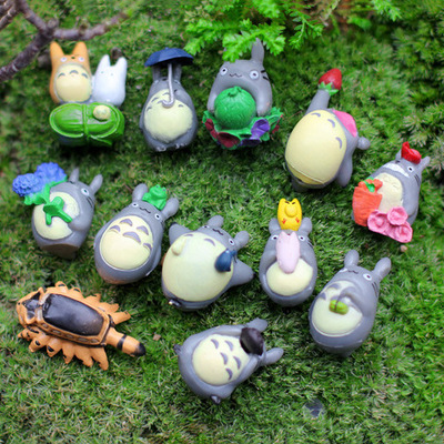 Micro Landscape Decoration Material Science Creative Technology 12 Cat Succulent plants diy Doll Cake Decoration wholesale
