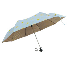 外貿雨傘廠家直供三折半自動傘晴雨兩用遮陽傘折疊女士休閑傘現貨