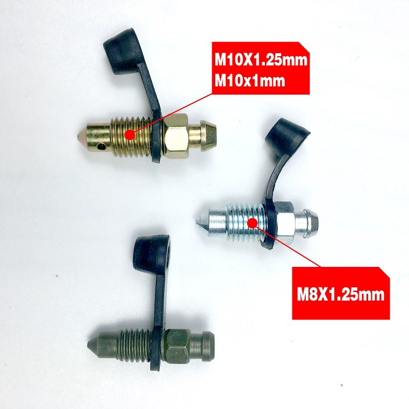 Мотоцикл электромобиль дисковый тормозной суппорт выхлопной винт дисковый тормоз выхлопной винт крышка пылезащитный колпачок M8 * 1,25 грубые зубья