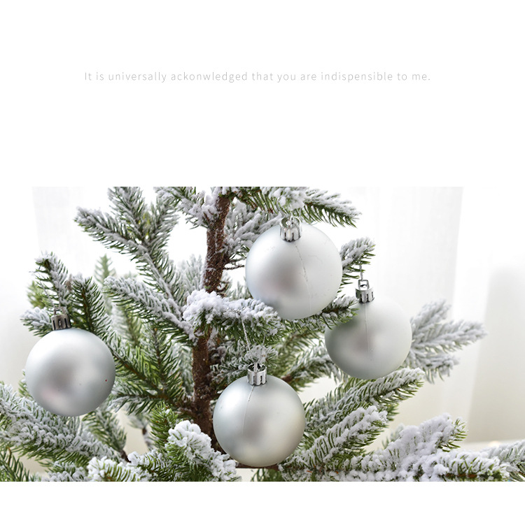 Creative Cartoon Christmas Tree Christmas Decorations Matte Colored Balls display picture 5