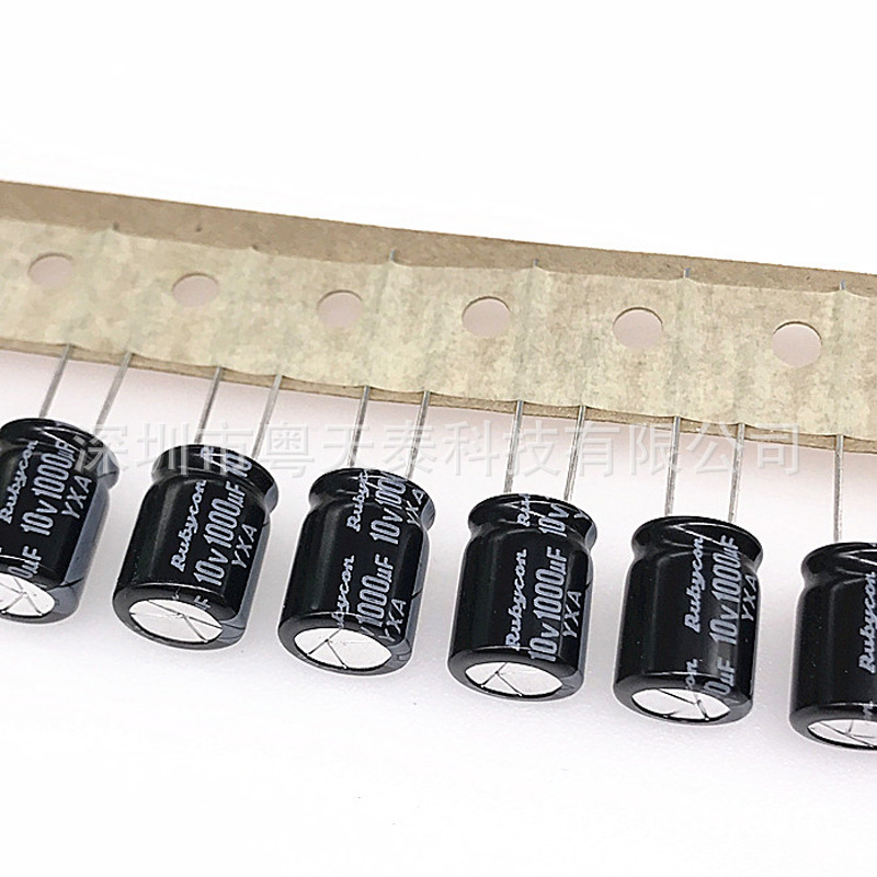 Rubycon日本红宝石 电解电容10V 1000UF 10X16 105度 YXF系列