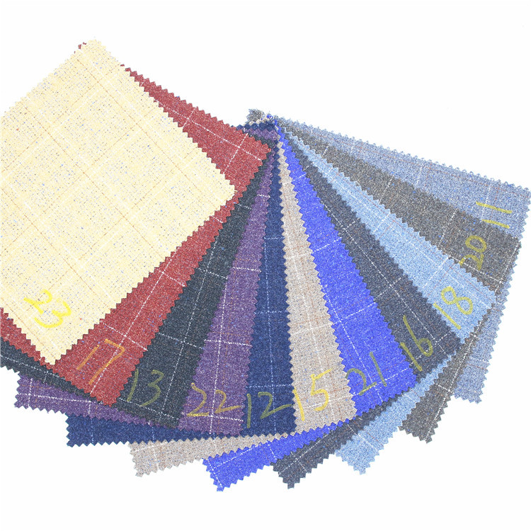 新款现货 TR格子西装面料 秋冬西装外套时装面料