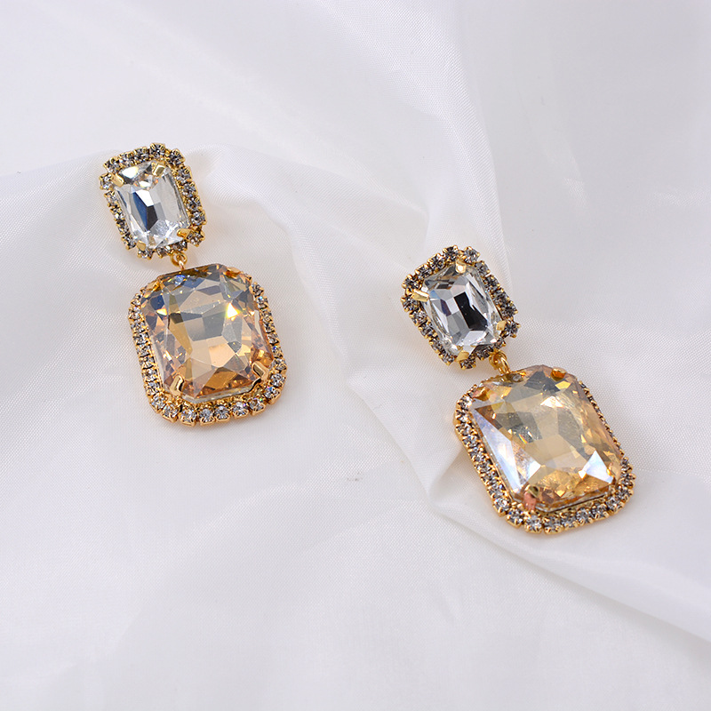 Super Simple Rhinestone Earrings For Women display picture 6