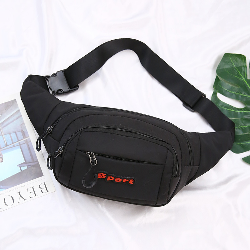 2021 nuevo bolso de cintura para hombres deportes al aire libre impermeable crossbody mochila coreano multifuncional bolsa de pecho de tela lavada de nylon